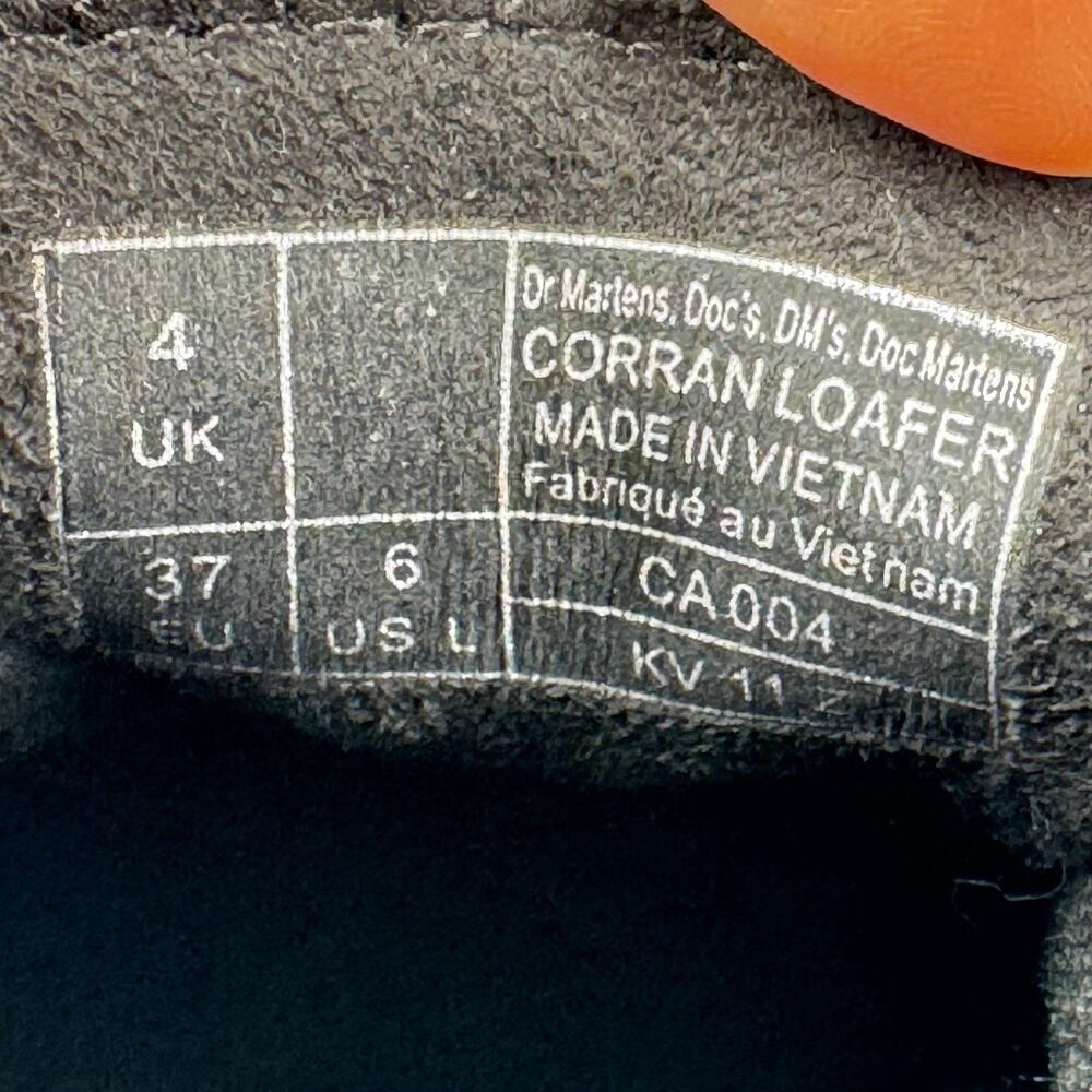 Dr. Martens Corran Loafer Women’s 6 Black Leather Heeled Buckle Shoes New - Picture 8 of 8